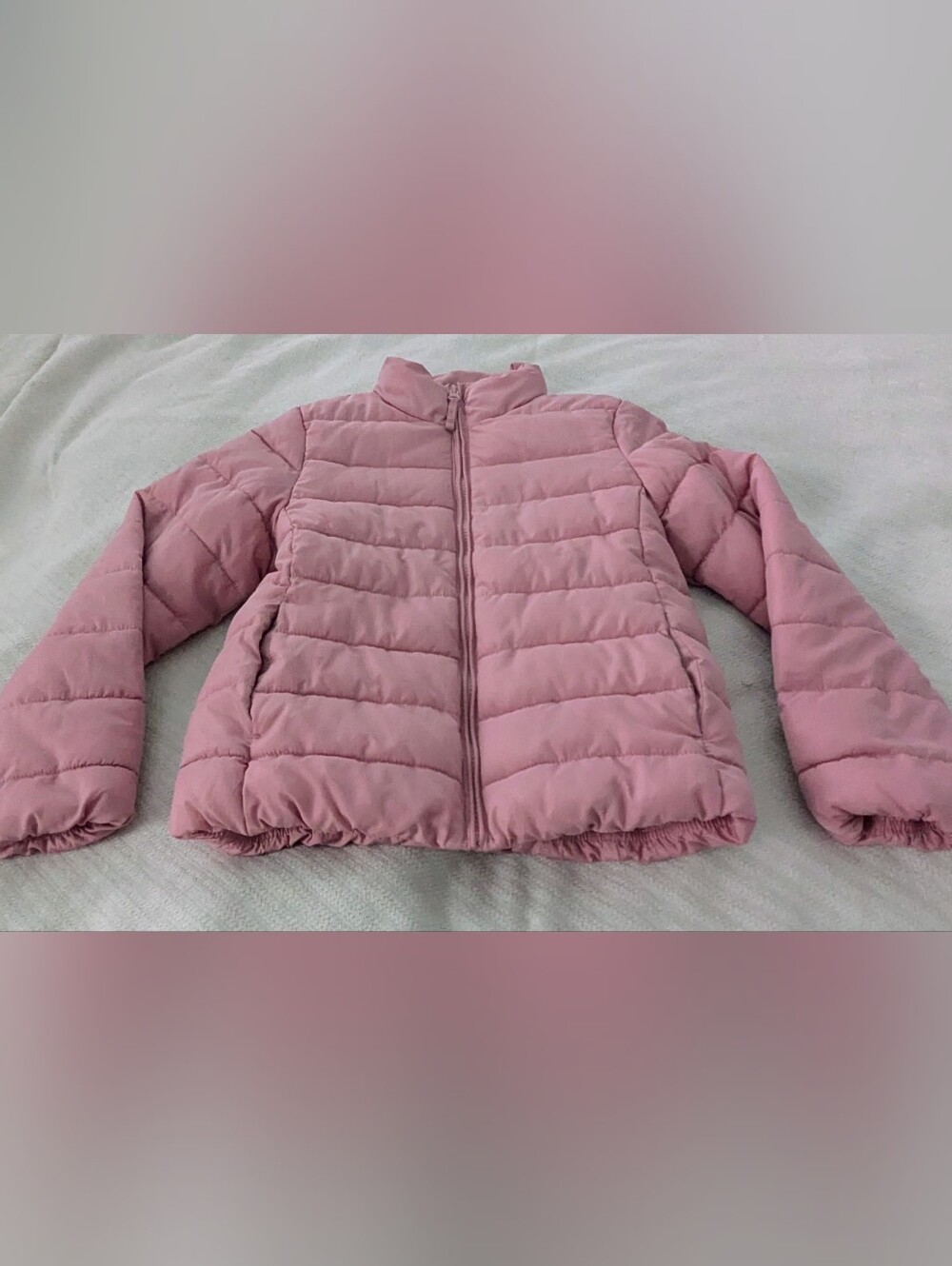 The Children's Place Pink Puffer Jacket Size M 7/8